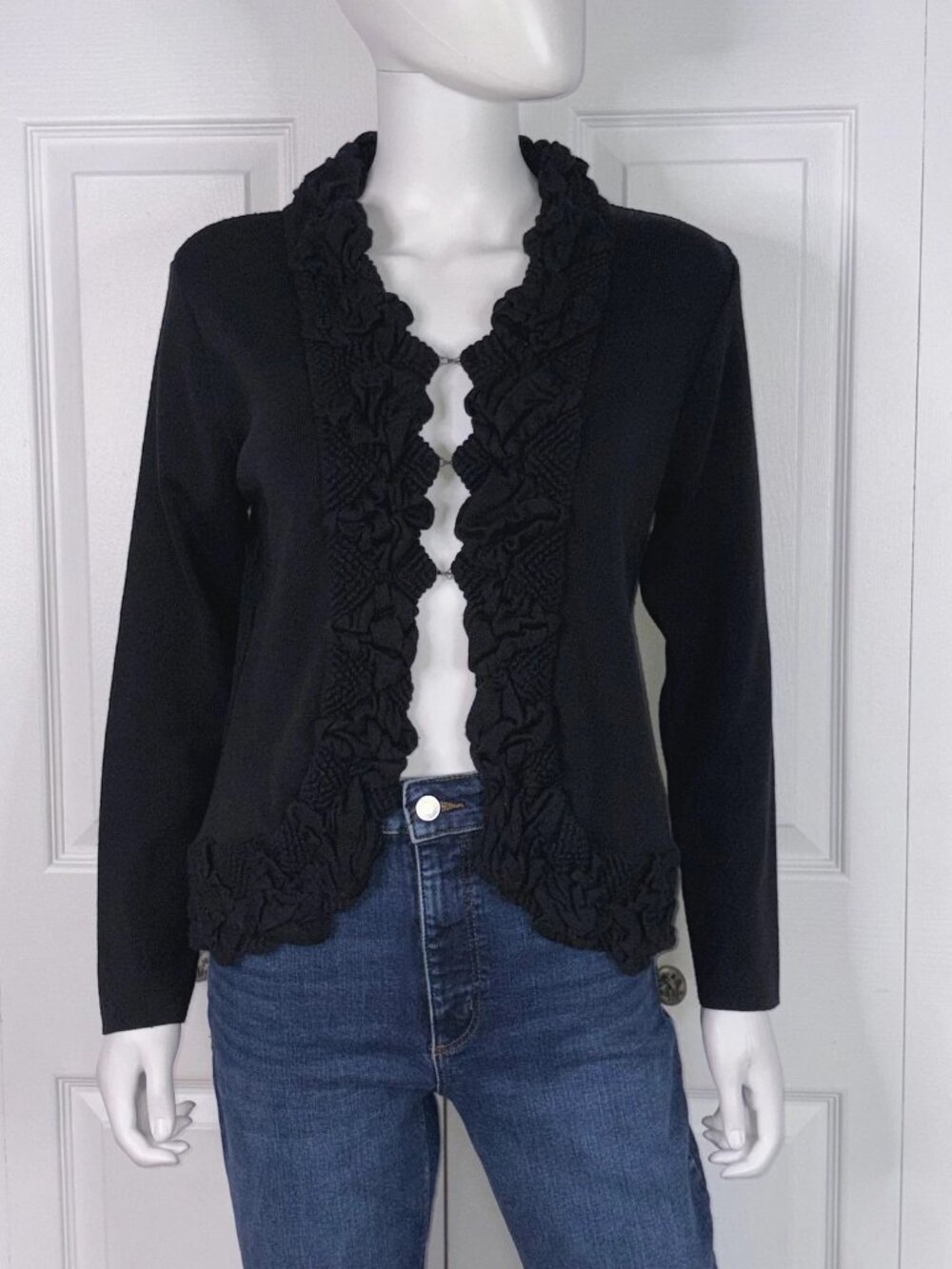 OLSEN EUROPE women's merino wool cardigan size 6
